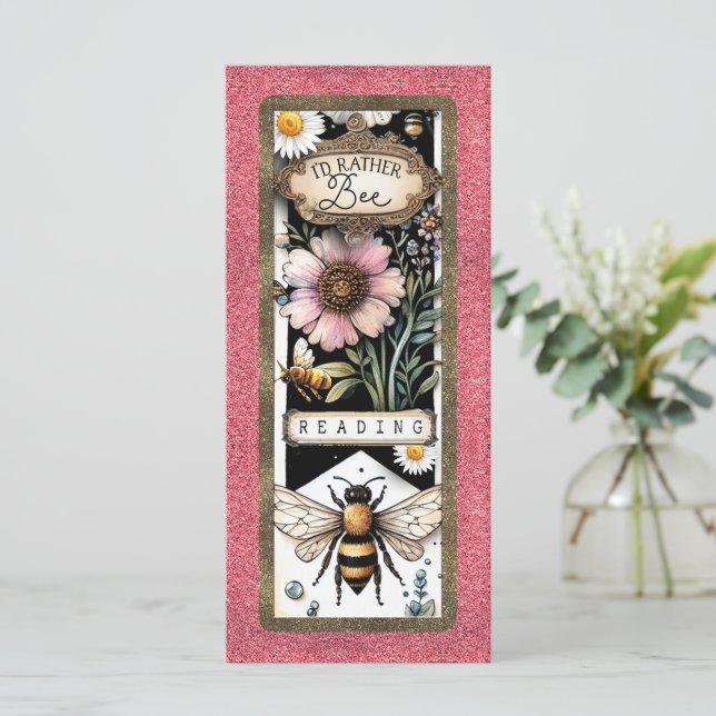 Marcador Cute Bee (Anverso de pie)