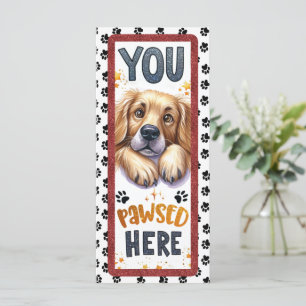 Marcador Cute French Golden Retriever