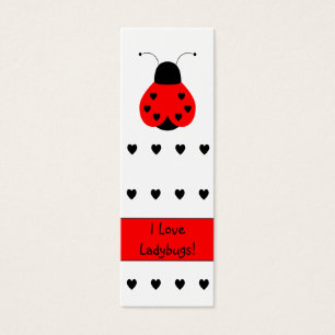Marcador Cute Heart Ladybug