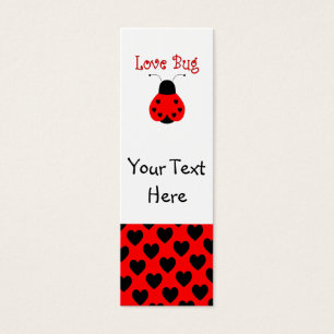 Marcador Cute Love Bug Heart Ladybug