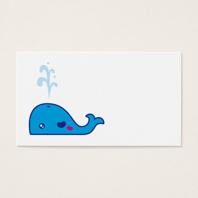 Marcador de ballena de Kawaii (Frente)
