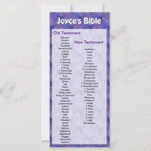 Marcador de Biblia personalizable Flores púrpuras