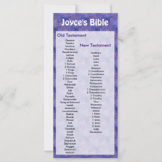 Marcador de Biblia personalizable Flores púrpuras