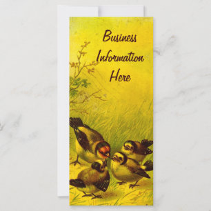 Marcador de calendario de vintage Panted Sparrows 