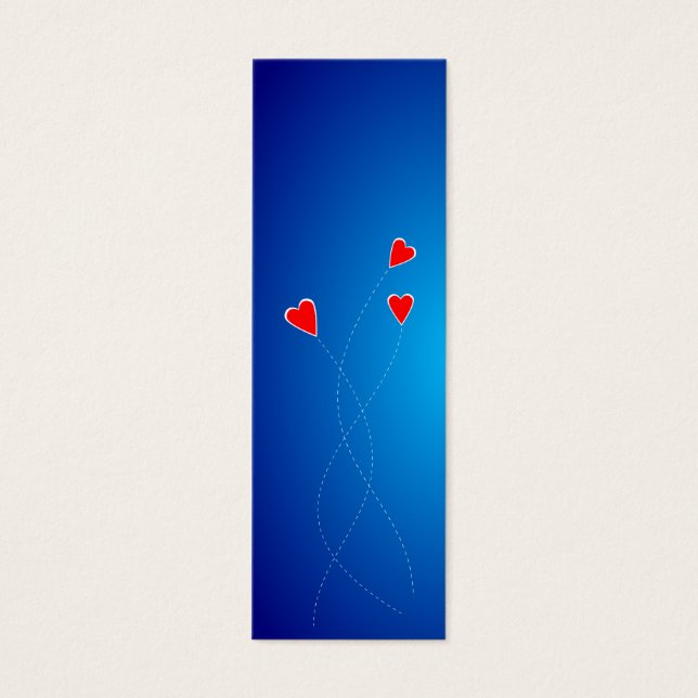 Marcador de corazones rojos (Frente)