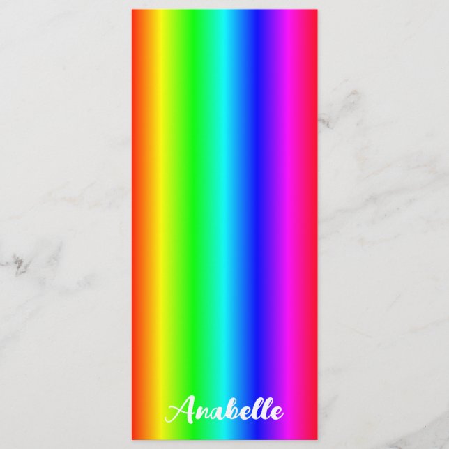 Marcador de degradado de arcoiris personalizado co (Anverso)