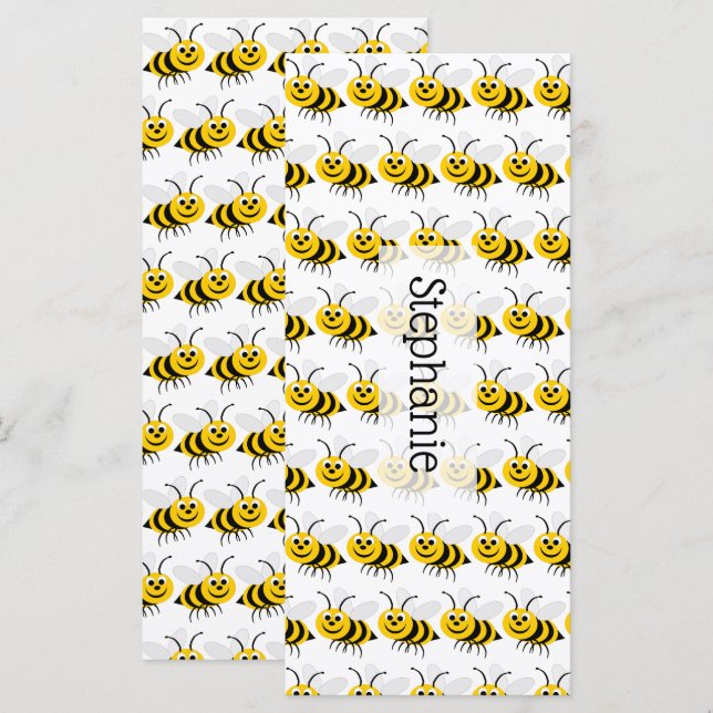 Marcador de diseño de abejas (Anverso / Reverso)