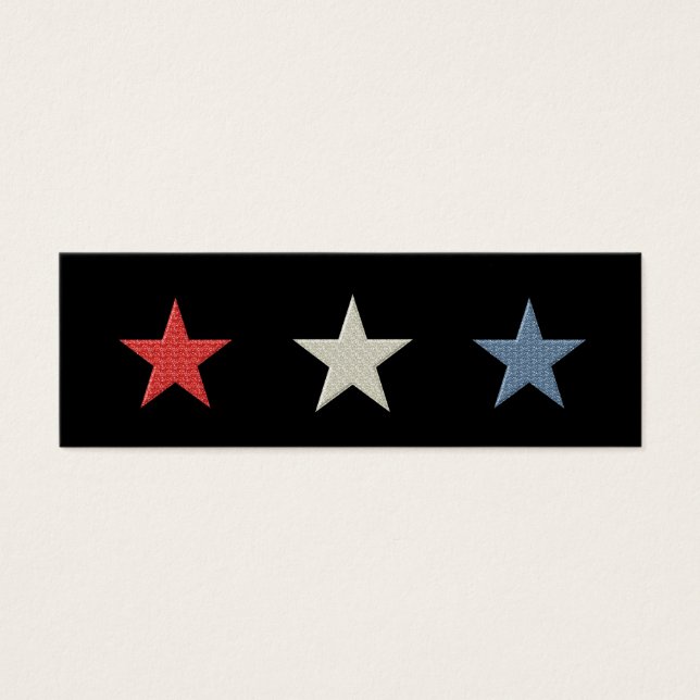 Marcador de estrellas rojas blancas y azules (Frente)