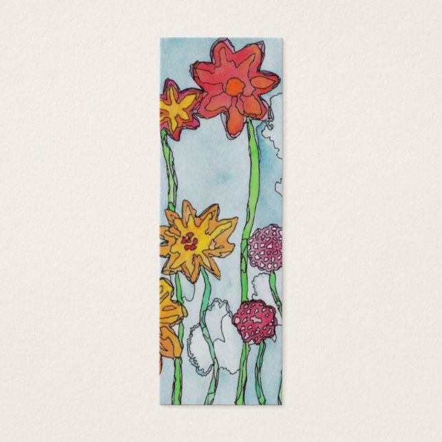 Marcador de flores de primavera (Frente)
