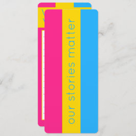 Marcador de la bandera pansexual colorida LGBT