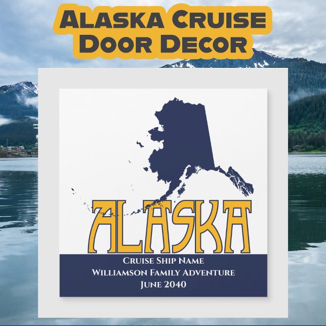 Marcador de la puerta del barco de crucero Alaska (Subido por el creador)