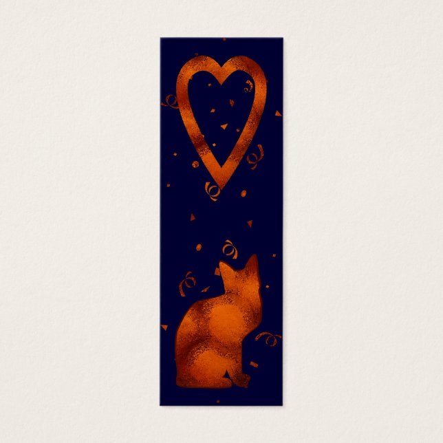 marcador de los amantes del gato (Frente)