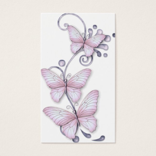 Marcador de mariposas en flor (Frente)