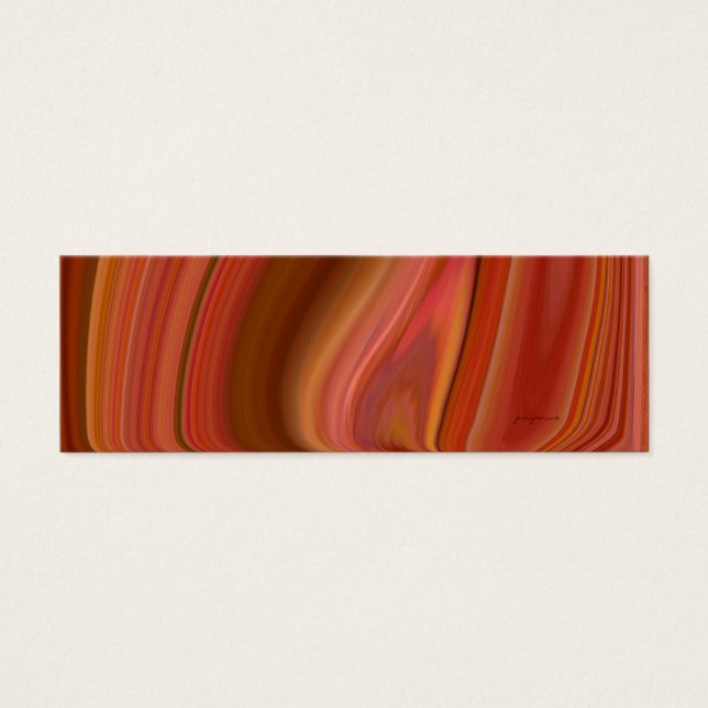 marcador de mármol naranja (Frente)