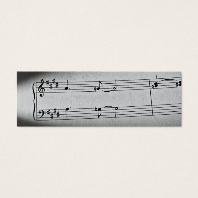 Marcador de notas musicales (Frente)