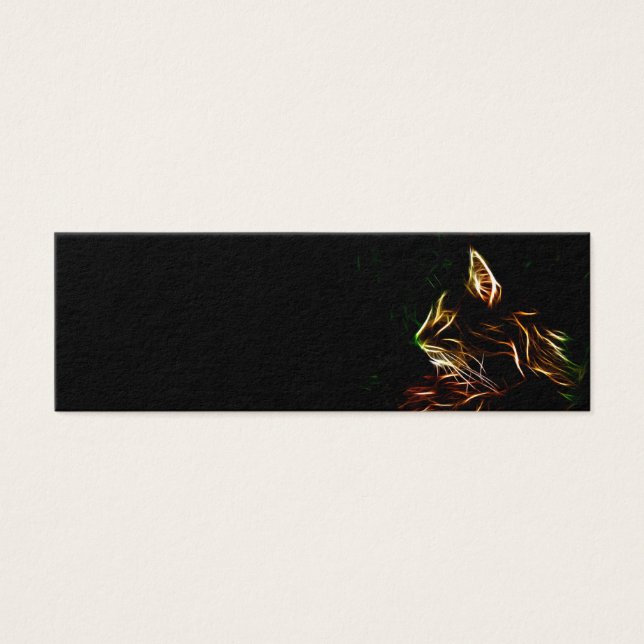 Marcador de perfil facial de gato eléctrico (Frente)