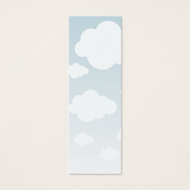 Marcador del cielo azul CLouds blanco (Frente)