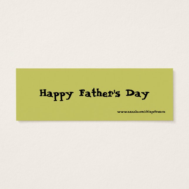 Marcador del Día del Padre (Atrás)