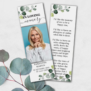 Marcador del funeral del monumento al Eucalipto bo