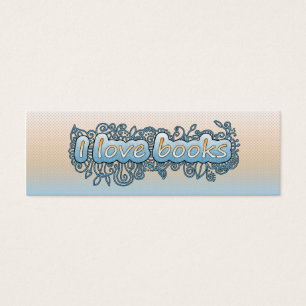 Marcador - Doodle azul y naranja