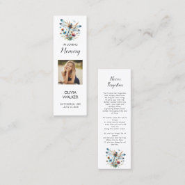 Marcador funeral de la libélula, tarjetas de Keeps