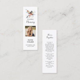Marcador funeral de la libélula, tarjetas de Keeps