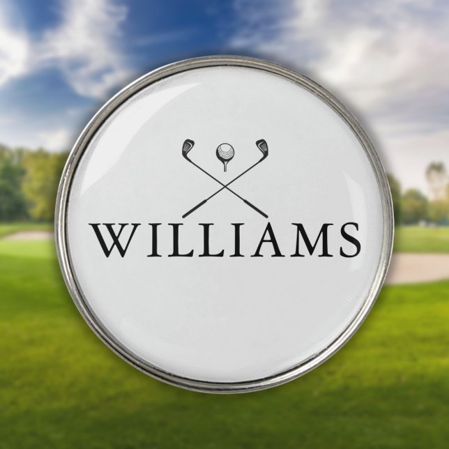 Marcador Para Pelotas De Golf Clásicos clubes de golf de nombre personalizado (Subido por el creador)