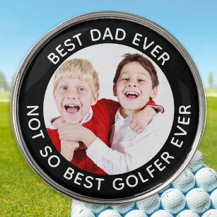 Marcador Para Pelotas De Golf Foto personalizado Mejor Papá Nunca Funny Blanco N