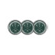 Marcador Para Pelotas De Golf Iniciales monograma personalizado verde esmeralda (3 arriba)