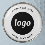 Marcador Para Pelotas De Golf Logotipo simple con promoción de negocios de texto<br><div class="desc">Añade tu propio logotipo y elección de texto a este diseño. Eliminar el texto superior o inferior si lo prefiere. Minimalista y profesional. Excelente como producto promocional para sus clientes y clientes.</div>