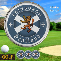 Marcador Para Pelotas De Golf Marcador de golf de Escocia, Edimburgo, Bandera es