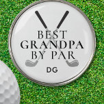 Marcador Para Pelotas De Golf MEJOR GRANDPA POR PAR Monograma Clubs<br><div class="desc">Reconocer a un abuelo especial entusiasta del golf con este juego personalizado de 3 marcadores de bola de golf con el divertido título de golf BEST GRANDPA BY PAR con un monograma o nombre en su elección de texto y colores de fondo. ASISTENCIA: Para obtener ayuda con la modificación o...</div>
