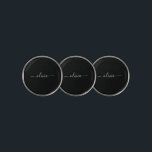 Marcador Para Pelotas De Golf Monograma elegante Minimalista blanco negro y mode<br><div class="desc">Presentamos nuestra Colección de Monogramas Modernos Minimalistas en Blanco y Negro: Adopte la simplicidad y la sofisticación con nuestros diseños minimalistas, curados para elevar su estilo sin esfuerzo. Esta colección, elaborada con gran interés para la estética moderna, presenta elegantes diseños en blanco y negro acentuados por monogramas personalizados. Desde papel...</div>