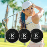 Marcador Para Pelotas De Golf Nombre exclusivo de estilo y tipografía monográfic<br><div class="desc">Todo se trata de ti con este hermoso diseño de marcadores de pelota de golf que es una elegante representación de tu nombre y monograma. Las series clásicas y una tipografía de escritura más ornamentada se combinan en una simetría equilibrada. Los tres elementos se mezclan con una sofisticada armonía y...</div>