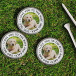 Marcador Para Pelotas De Golf Papá perro te amo a la foto de atrás y de la espum<br><div class="desc">Crea tus propios marcadores de pelota de personalizado para un padre de perro. La plantilla de fotos está configurada para que añadas una de tus fotos favoritas de perro o cachorro y también puedes editar el texto si lo deseas. La tipografía que enmarca tu foto dice "Papá perro: te amo...</div>