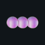 Marcador Para Pelotas De Golf Purpurina de monograma púrpura Sparkle Girly Scrip<br><div class="desc">Purpurina De Espuma Metálica De Relieve metalizado Púrpura Faux Cepó El Nombre Metalizado Del Monograma Marcador De La Pelota De Golf. Esto hace que el dulce perfecto cumpleaños 16, boda, ducha de novia, aniversario, ducha de bebé o fiesta de soltera sea regalo para alguien que ama el lujo glam y...</div>