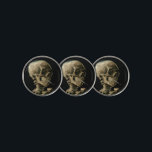 Marcador Para Pelotas De Golf Vincent van Gogh - Calavera con cigarrillo en llam<br><div class="desc">Cabeza de un Skeleton con un cigarrillo en llamas / Calavera con cigarrillo en llamas / Crane de squelette fumant une cigarrillo - Vincent van Gogh,  1885</div>