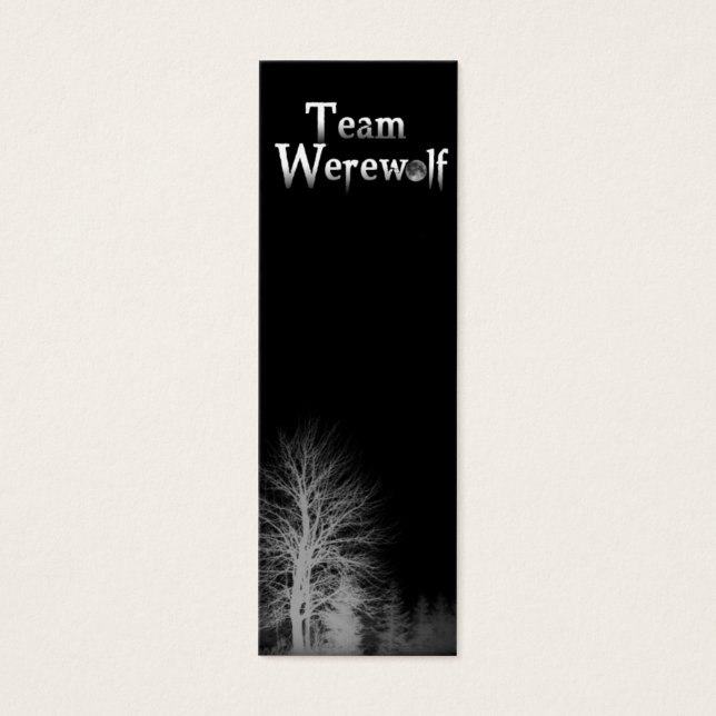 Marcador Skinny de Team Werewolf (Frente)