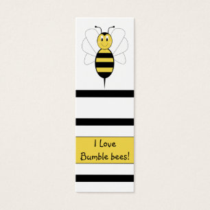 Marcador sonriente de abeja de burbujas