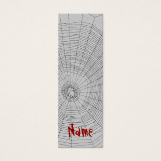 Marcador Spiderweb Halloween Nombre personalizado