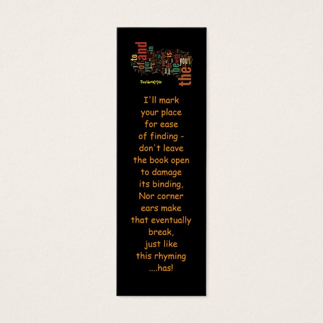 Marcadores de Desidera(R)ta Word Art (Frente)