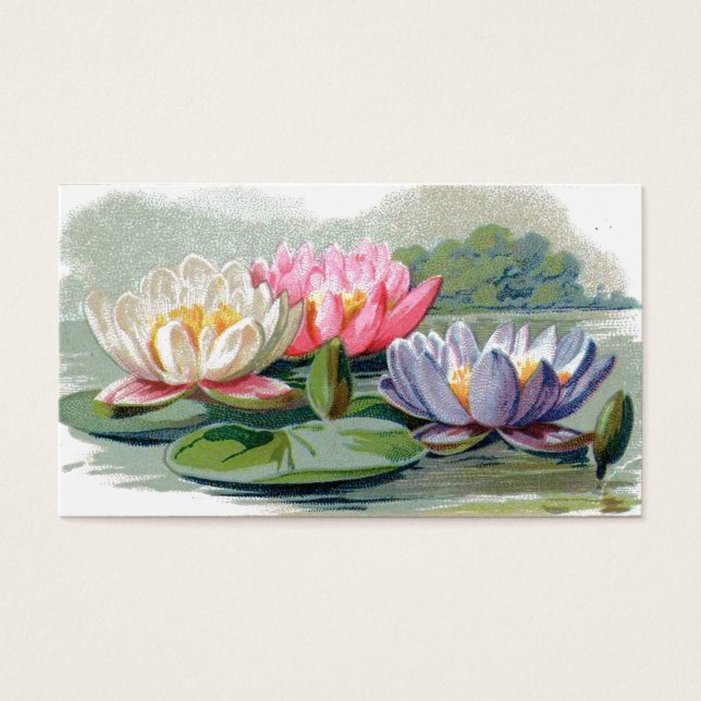 Marcadores reversibles vintage Pond Lilies (Frente)
