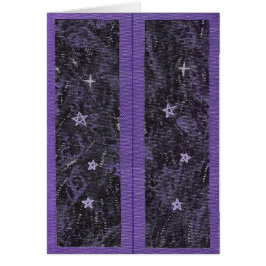 Marcadores Tarjeta nocturna Purple Starry