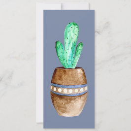 Marcapáginas de Cactus en Maceta Marrón