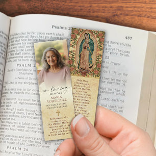 Marcapáginas de recuerdo católico Foto Guadalupe O