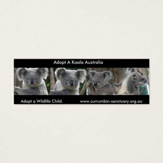 Marcapáginas Koalas Adoptan un Niño Silvestre Aust (Frente)