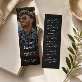 Marcapáginas Mini Memorial | Tarjeta de Recuerdo d