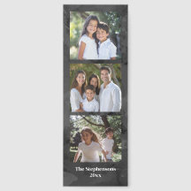 Marcapáginas personalizado con 6 fotos a 2 caras