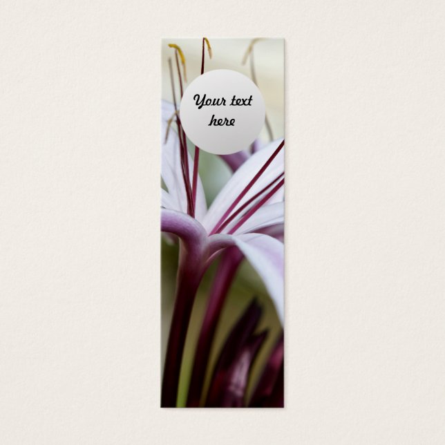 Marcapáginas personalizado Lily (Frente)