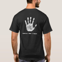 Marcar hacia arriba.Escalar.Repetir la camiseta de